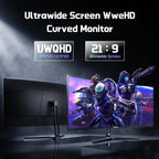 Hikers Monitor curvo para juegos de 34 pulgadas UWQHD 200Hz HDMI 2....
