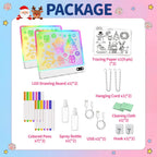 Paquete de 2 tableros de dibujo de luz LED recargables para niños