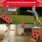 Swooc Games® - Backyard Arcade™ | Juego de lanzamiento de bolsas de frijoles 2 en 1 para niños con bolsa de transporte | Configuración y almacenamiento de 5 segundos | Juegos de maíz para niños |