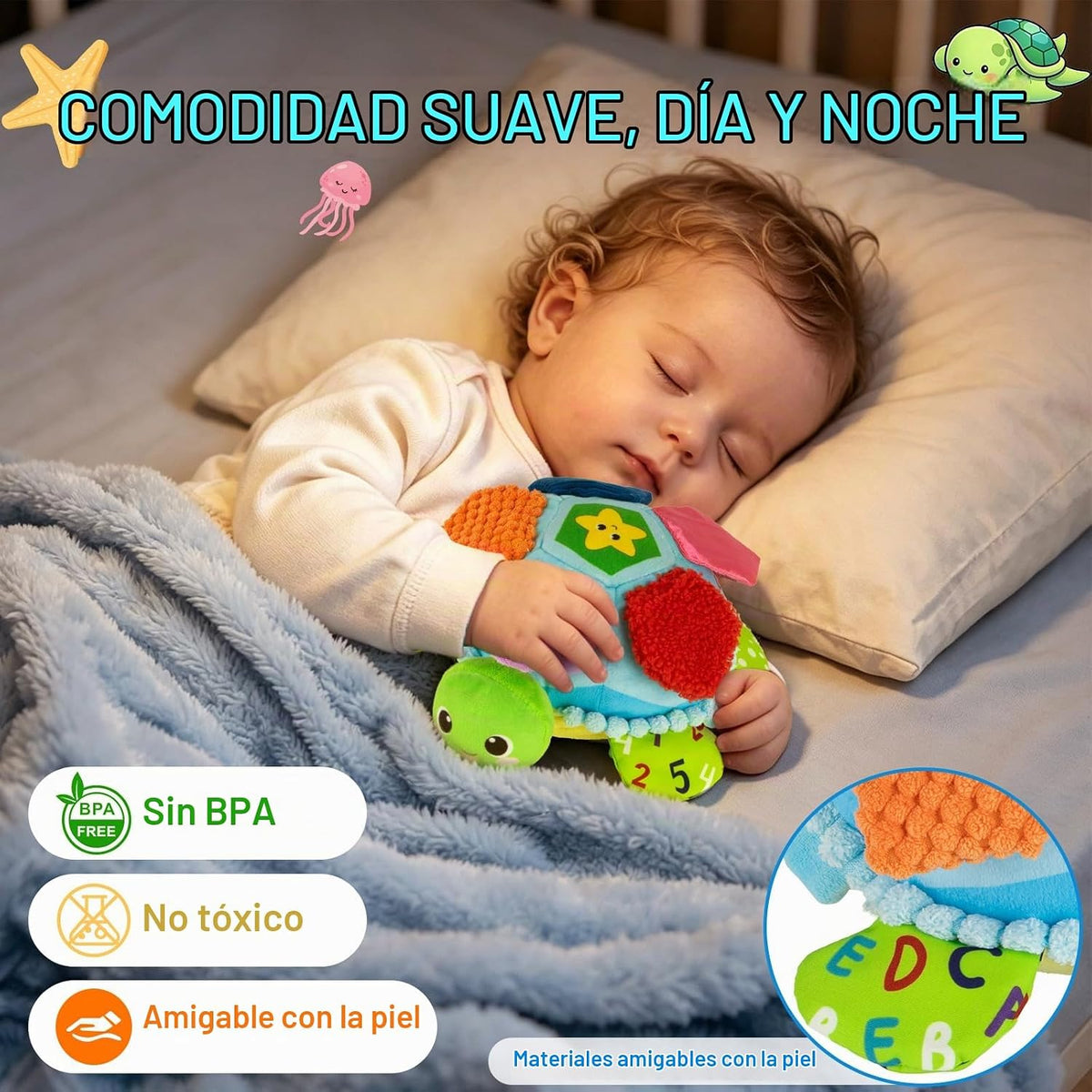 Juguetes para bebés de 6 a 12 a 18 meses, juguetes musicales interactivos