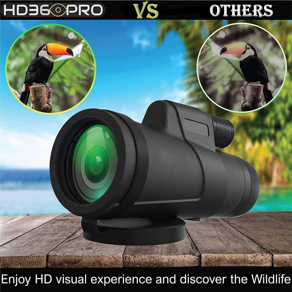 JBSZTH Telescopio monocular de 12 x 50 pulgadas de alta