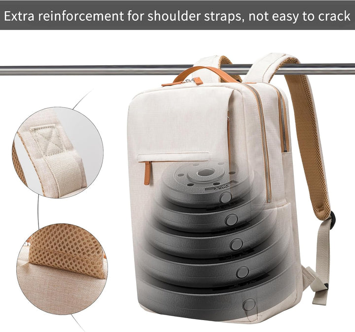 NOBLEMAN Mochila para portátil de viaje para hombre, resistente al...