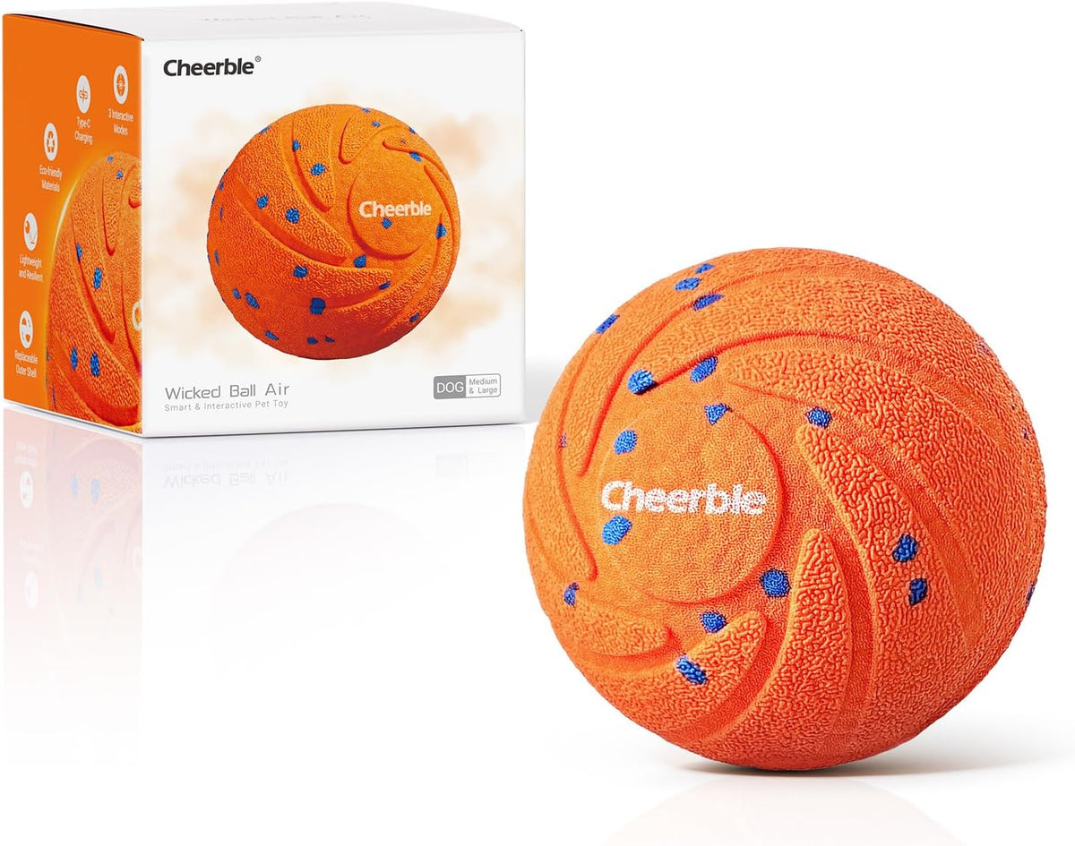 Cheerble Smart Interactive Dog Toy, Wicked Ball AIR, E-TPU Material