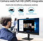 ASUS Monitor de videoconferencia 1080P de 24" (BE249QFK) - IPS,...