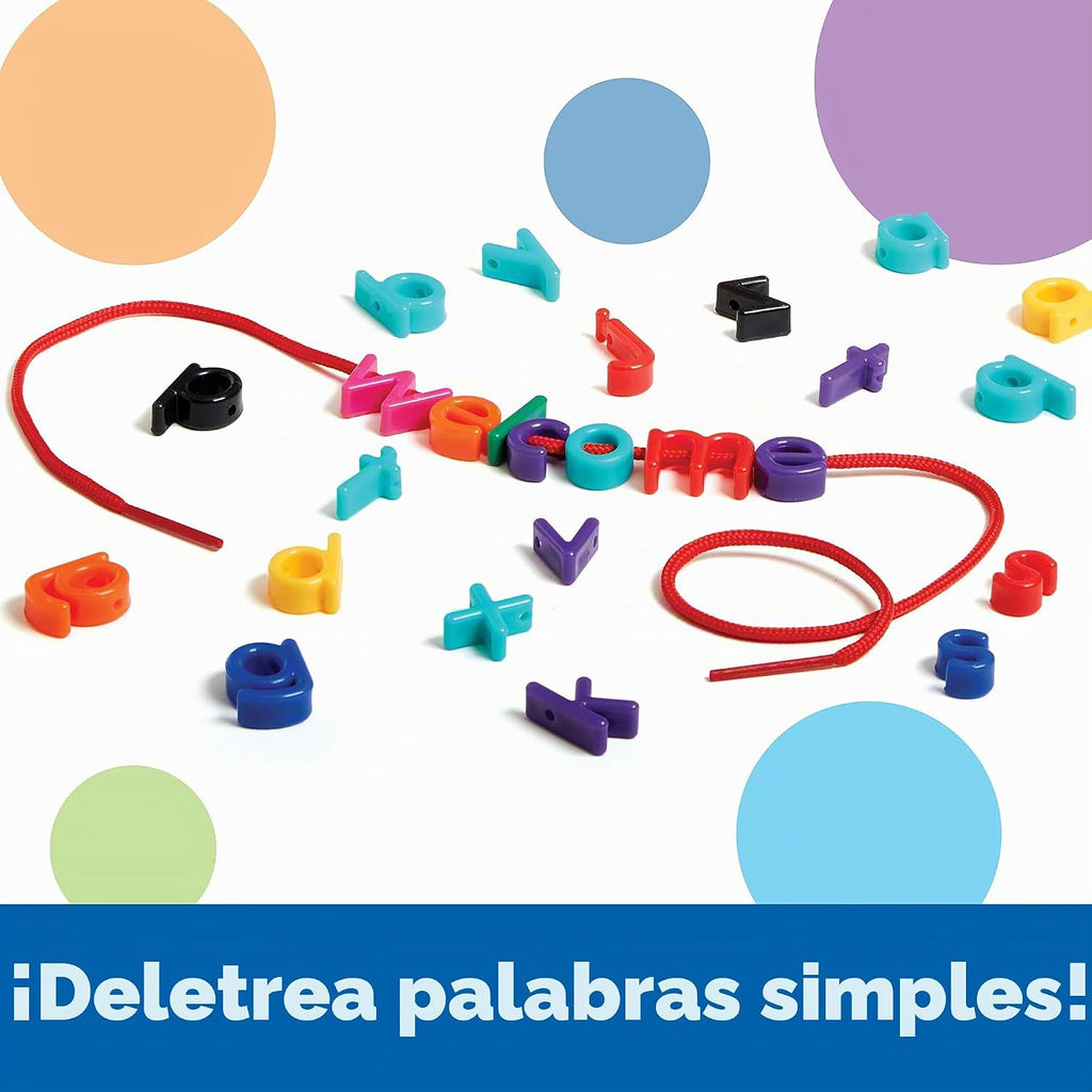 Learning Resources Letras del alfabeto con cordones en minúsculas