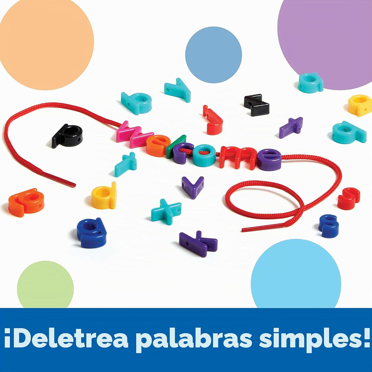 Learning Resources Letras del alfabeto con cordones en minúsculas