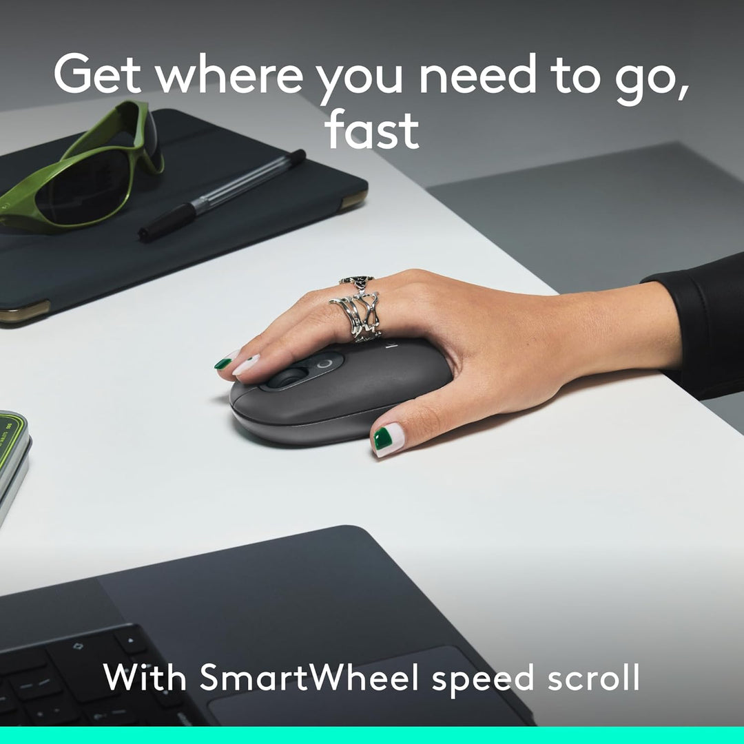 Logitech POP ICON Combo, combo de teclado y mouse Bluetooth, escrit...