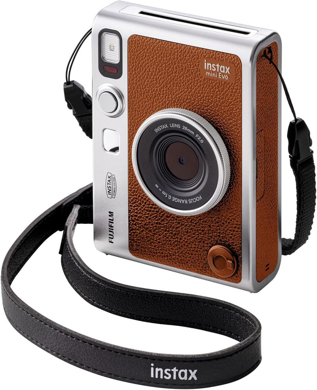 FUJIFILM INSTAX Mini EVO Hybrid Cámara instantánea marrón + películ...