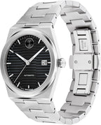 Movado Bold Quest Reloj Automático de Lujo para Hombre - Movimiento Suizo de Cuerda Automática, Brazalete de Acero Inoxidable, Resistencia al Agua 50 Metros (5ATM) - Pieza Clásica - Regalo para Él