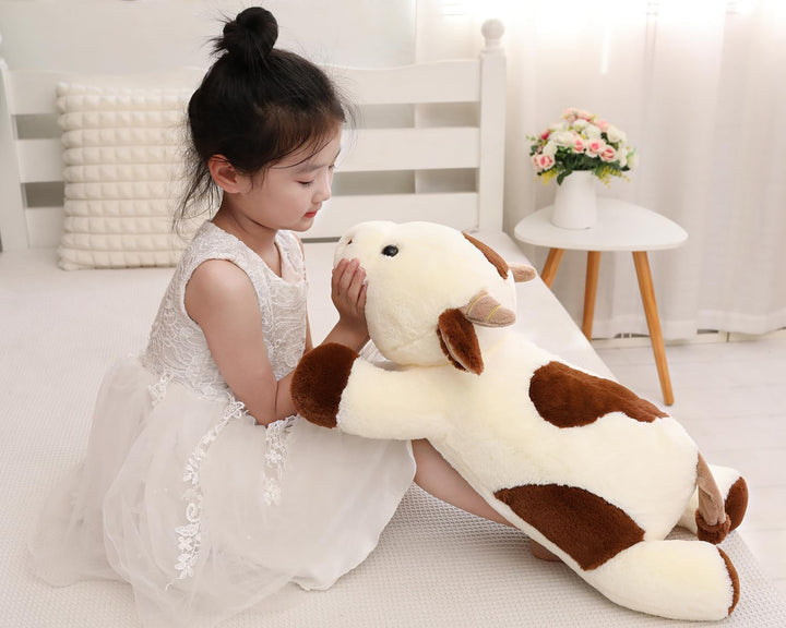 YESGIRL Animales de peluche con peso de vaca de 25.6 pulgadas, 5 li...