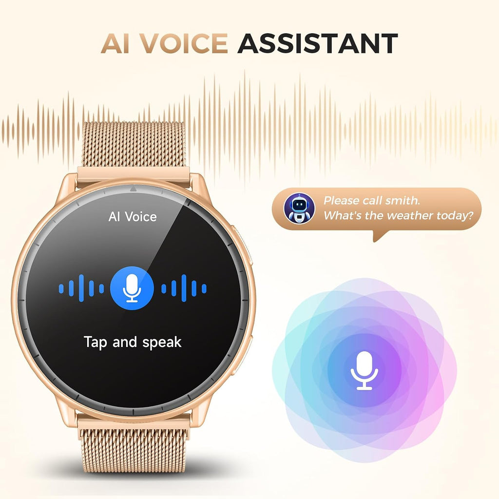 EGQINR GPS Smart Watch para Hombres y Mujeres, 1.32" AMOLED, Seguimiento de Actividad 5ATM