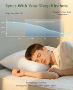 Juego de 2 almohadas tamaño Queen, almohadas refrescantes para