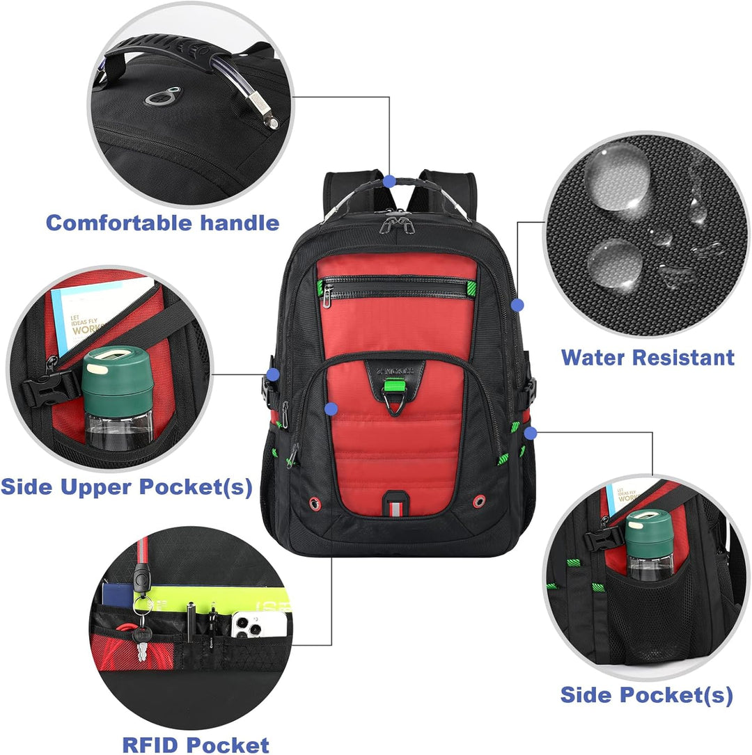 Z-MGKISS - Mochila extra grande para portátil de 18.4-19 pulgadas,...
