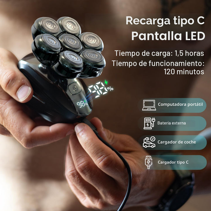 Afeitadoras de cabeza para hombres calvos: maquinilla de afeitar el...