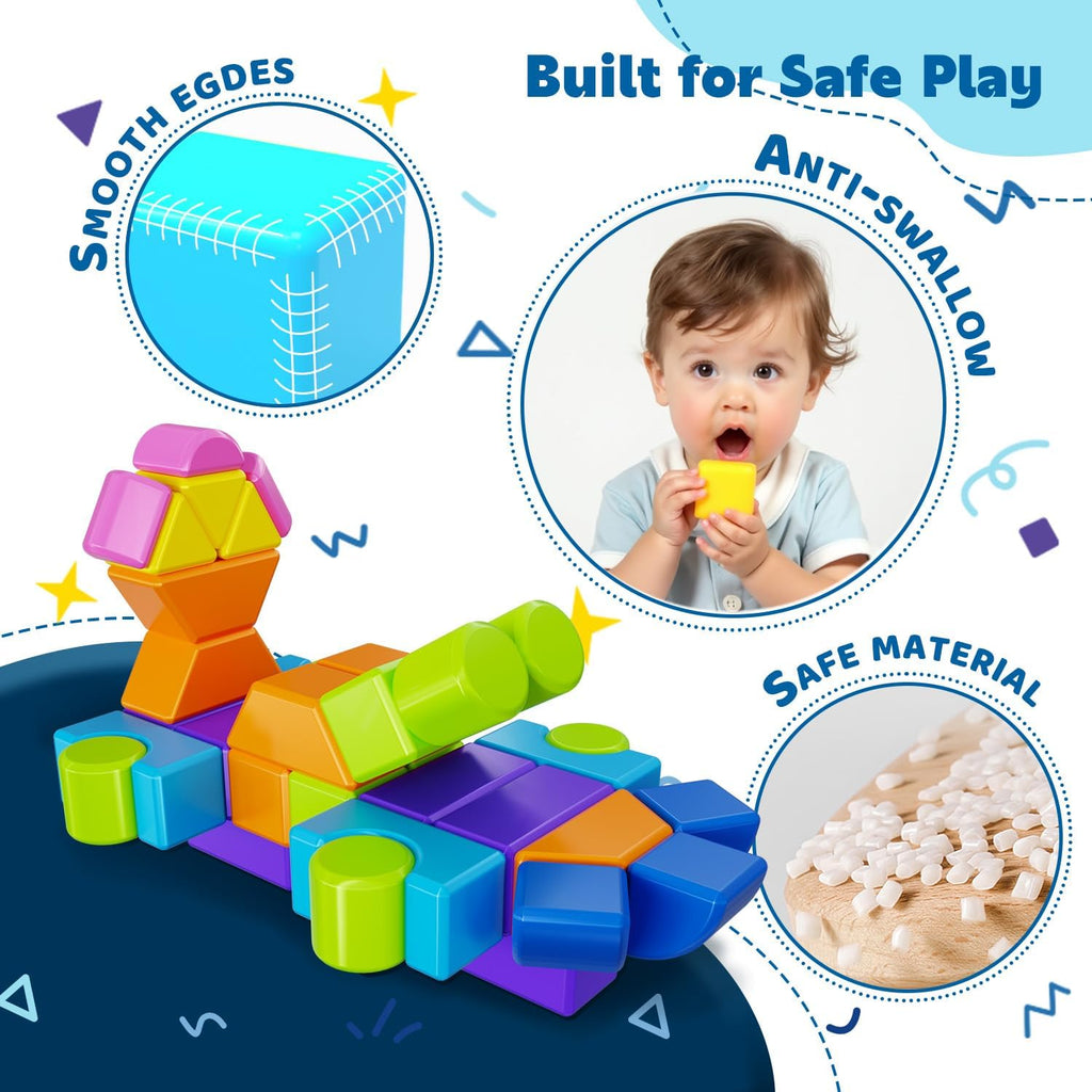 Magnetic Building Blocks, Magnetic Blocks para Kids Ages 4-8