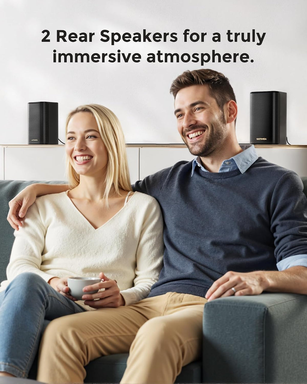 ULTIMEA Barra de sonido de 5.1.2 canales con Dolby Atmos, sistema de sonido envolvente para TV