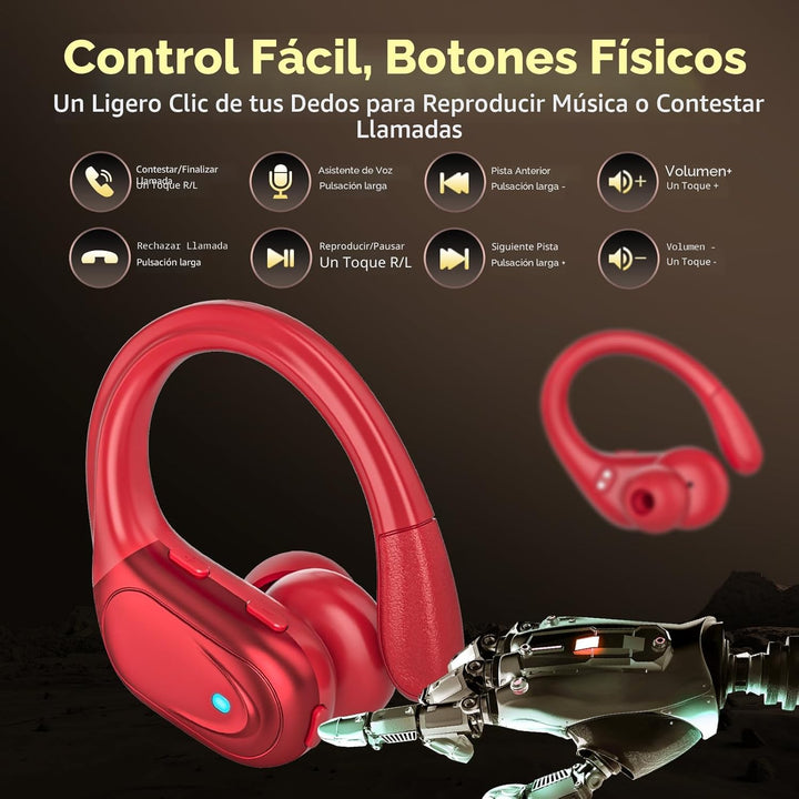 HAOYUYAN Wireless Earbuds, Sports Bluetooth Headphones, 80Hrs Playt...