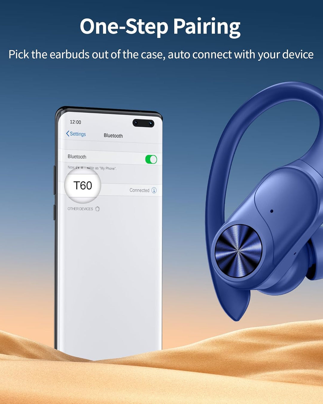 PocBuds Auriculares Bluetooth inalámbricos 80 horas de reproducción...