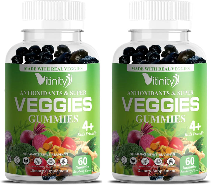 VITINITY Super Greens - Gomitas multivitamínicas | Hechas con 30 su...