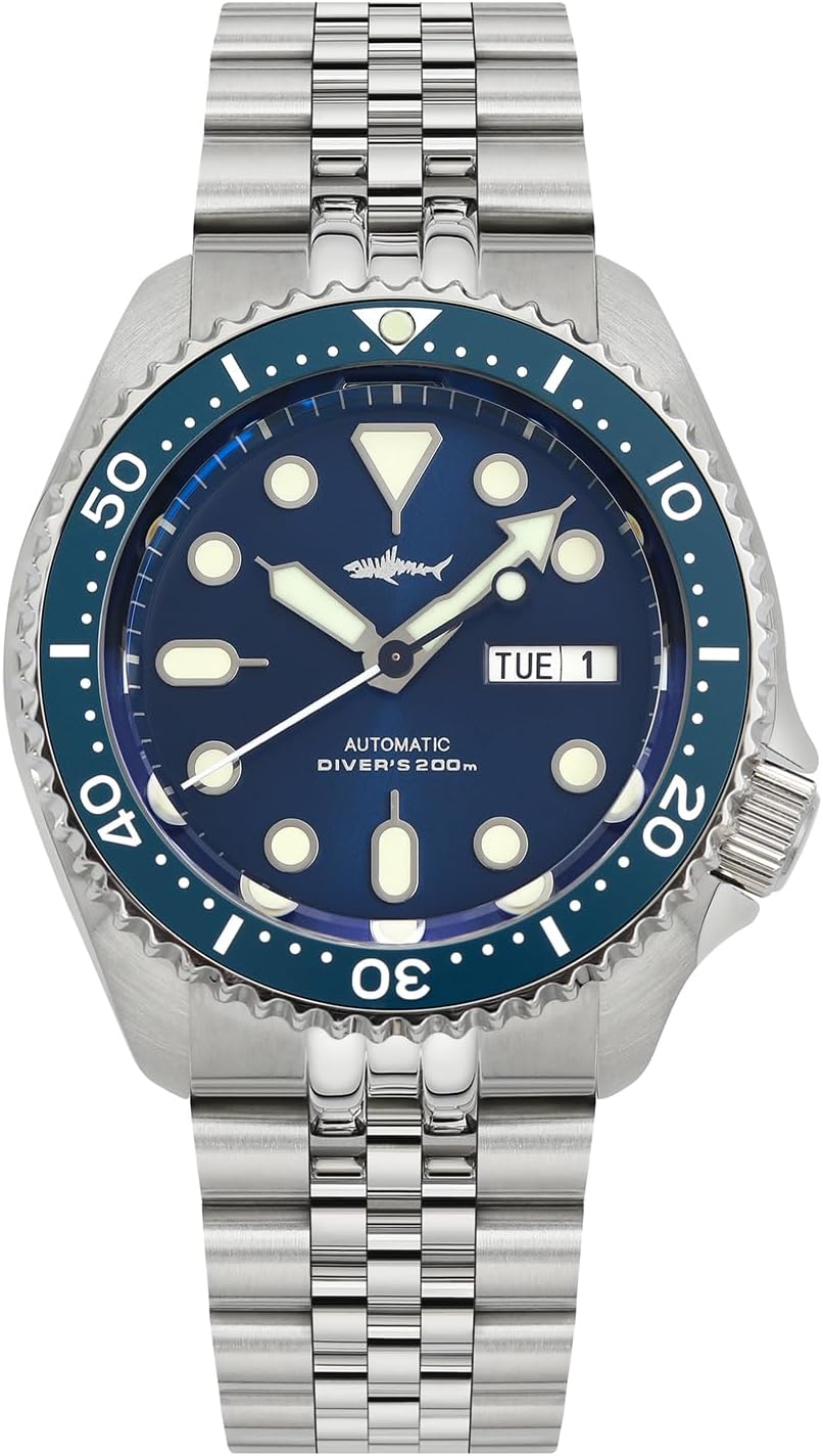 TACTICAL FROG Heimdallr SKX007 Relojes para hombre, movimiento NH36A, cristal de zafiro, buceo automático, 200M, C3 luminoso, esfera de 42mm
