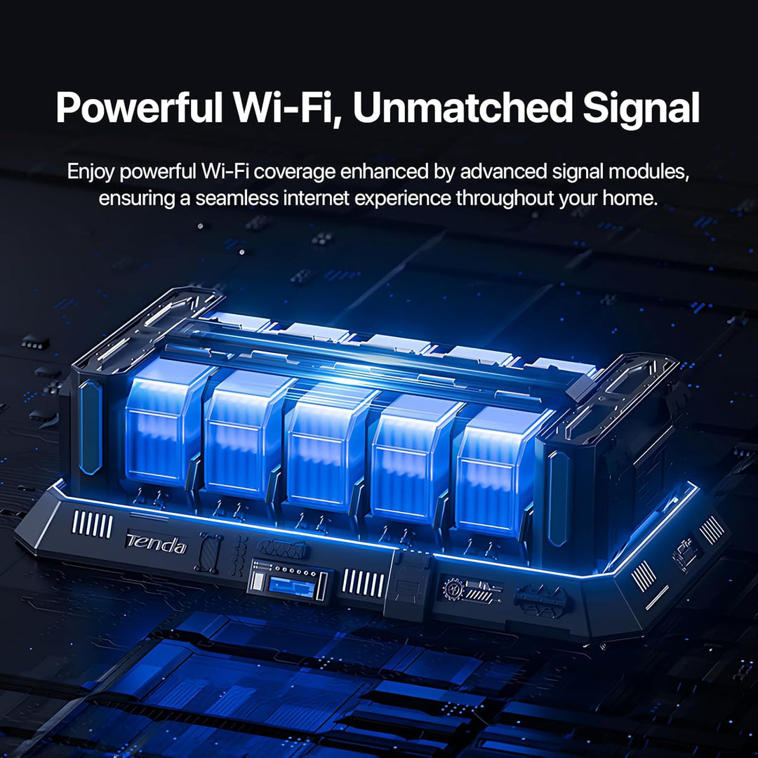 Tenda Enrutador WiFi Gigabit AC1200 - Enrutador de Internet Inalámb...