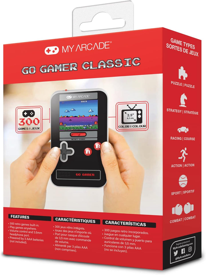 My Arcade Go Gamer Classic-RED: Consola de juegos electrónica portá...