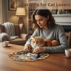 Rompecabezas de madera para adultos, rompecabezas de madera de gato 3D de 200 piezas, rompecabezas desafiantes de madera con forma de animal único, regalos para adultos, 11.4 x 11.3 pulgadas