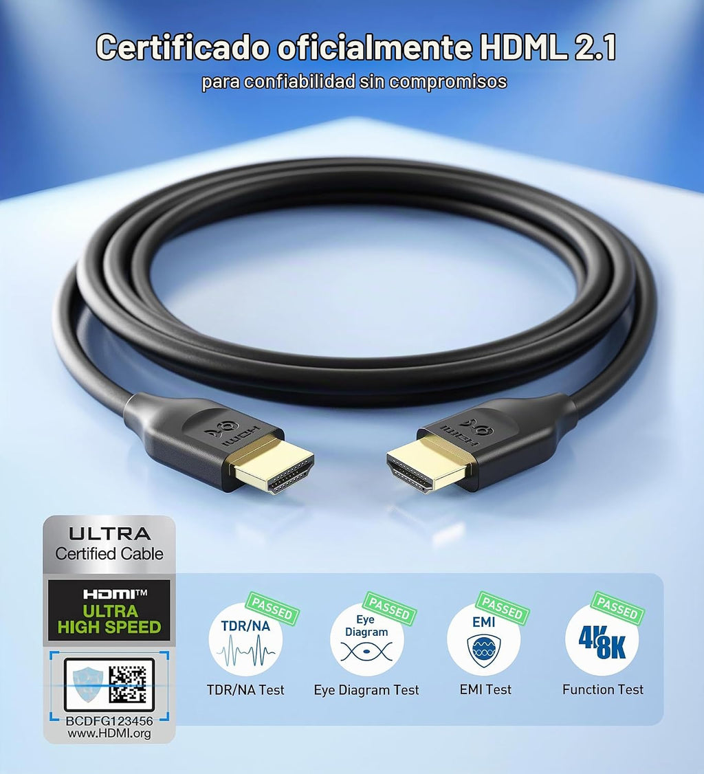 [Certificado HDMI de ultra alta velocidad] Cable Matters Long 8K HDMI Cable