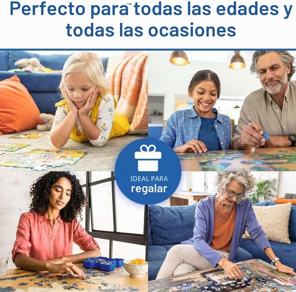 Ravensburger - Disney & Pixar - Rompecabezas de 1000 piezas - Impresionantes y vívidas imágenes de los favoritos Mickey Mouse, Olaf y más - Escena de la tienda de juguetes - Regalo ideal - Arte