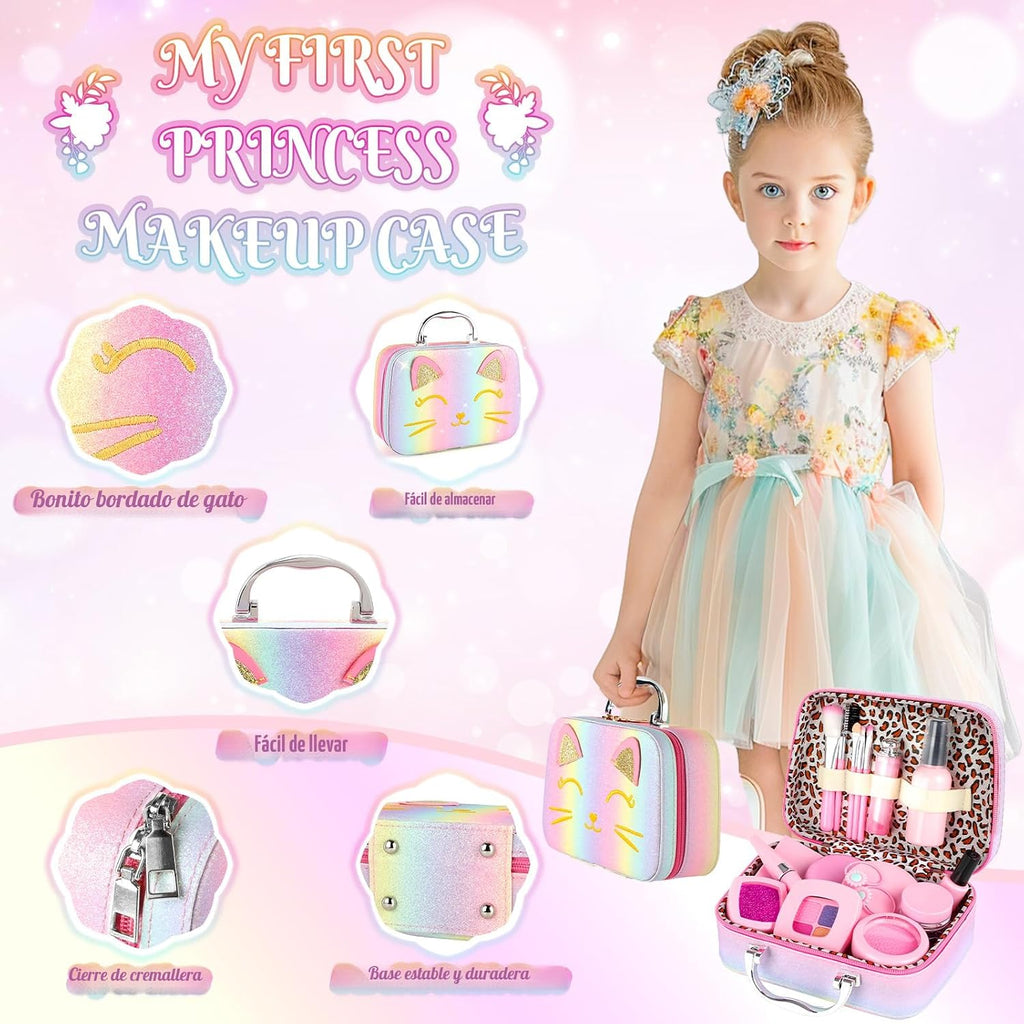 Pretend Fake Makeup Kit para Little Girls Toddlers 3-5 5-8