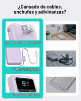 MOKiN Banco de energía 3 en 1, cargador portátil de 10000 mAh 40 W...