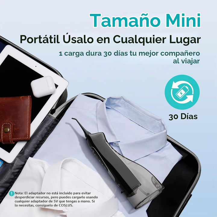 COSLUS Hilo Dental de Agua: Irrigador Oral Portátil Inalámbrico 300...