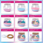 Kit de manualidades de terrario de unicornio: regalo de juguete
