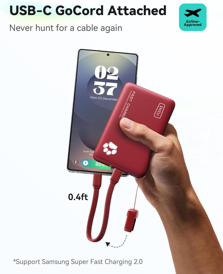 INIU Cargador portátil, Power Bank PD de 10000mAh 45W ultra delgado...