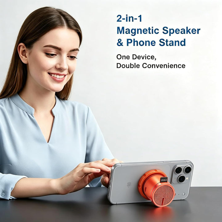 EWA Altavoz de ducha, altavoz Bluetooth portátil magnético con sopo...