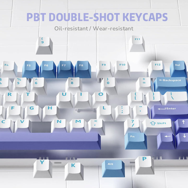 RK ROYAL KLUDGE Teclado Mecánico R75 Cableado con Perilla de Volume...