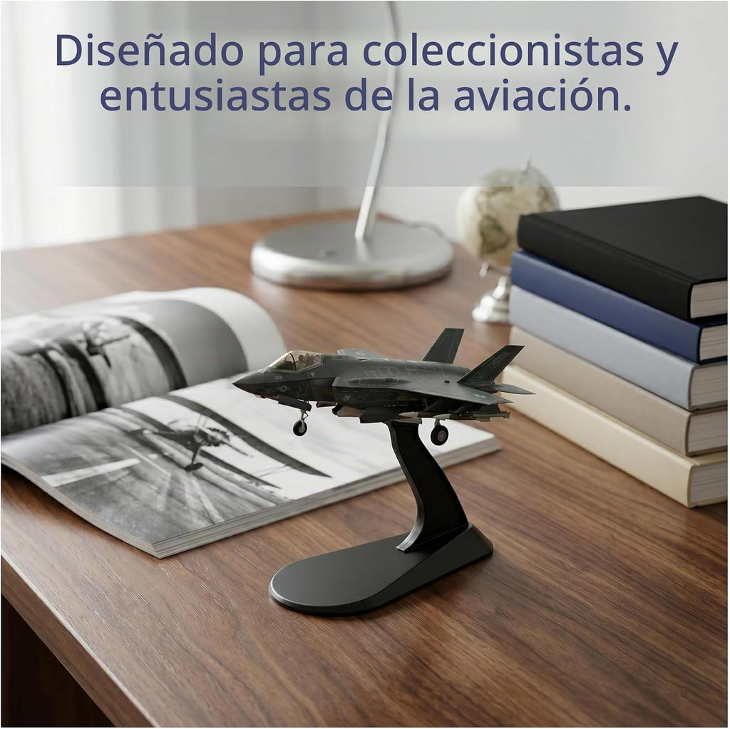 F-35I Lightning II Modelo 1/72 – Stealth Fighter Jet Metal Pre-construido Modelo de exhibición con soporte – Regalo coleccionable para fanáticos de la aviación militar
