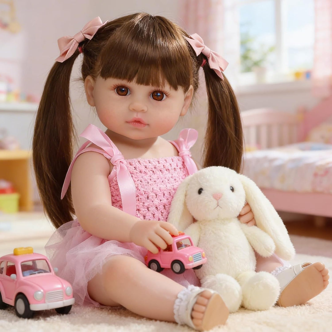 SCOM Muñecas Reborn realistas Niña - Muñeca bebé realista de 20 pul...