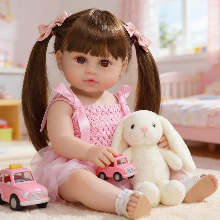 SCOM Muñecas Reborn realistas Niña - Muñeca bebé realista de 20 pul...