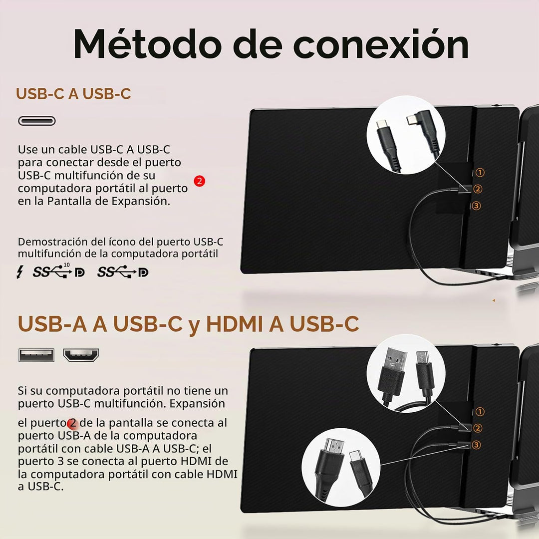 Extensor de pantalla para laptop, monitor de computadora portátil F...