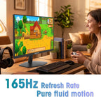 Sceptre - Monitor de juegos Prime de 24 pulgadas DisplayPort x2 165Hz HDMI x2 165Hz altavoces integrados, negro máquina 2027 (Serie E248B-FW165T)