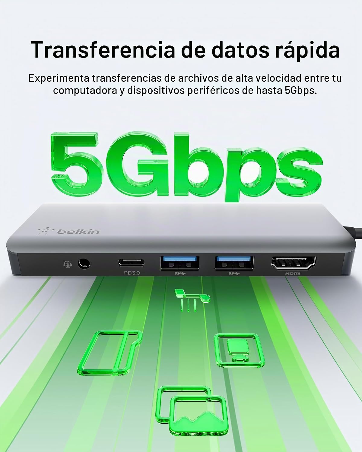 Belkin, PVC003btSGY, hub USB