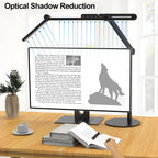 Lámpara lámpara de escritorio de arquitecto con iluminación atmosférica, lámpara de escritorio LED ajustable para el hogar y la oficina con base, lámpara de mesa de 24W con atenuación automática