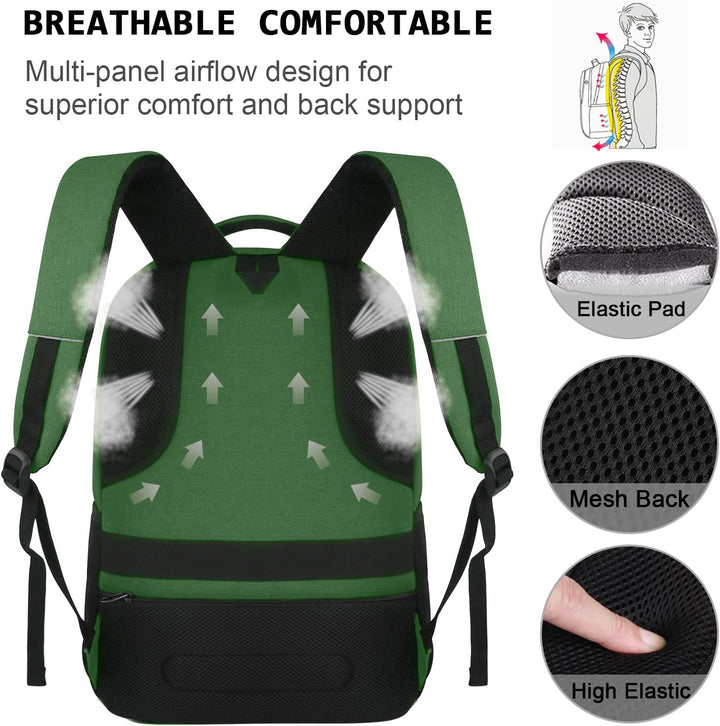 Mochila para computadora portátil, delgada, duradera e impermeable,...