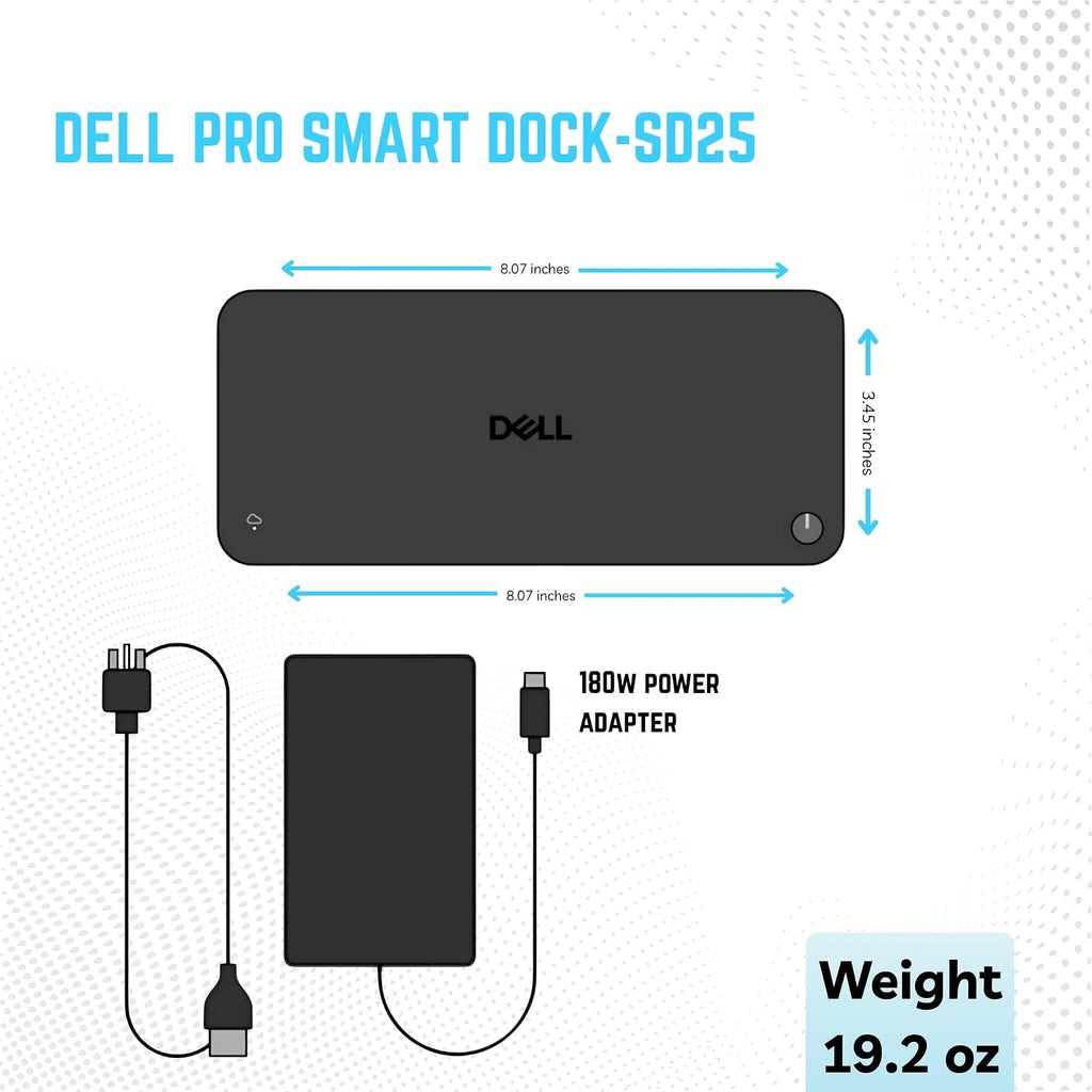 Estación de acoplamiento Dell Pro Smart Dock SD25 USB-C 4, administración