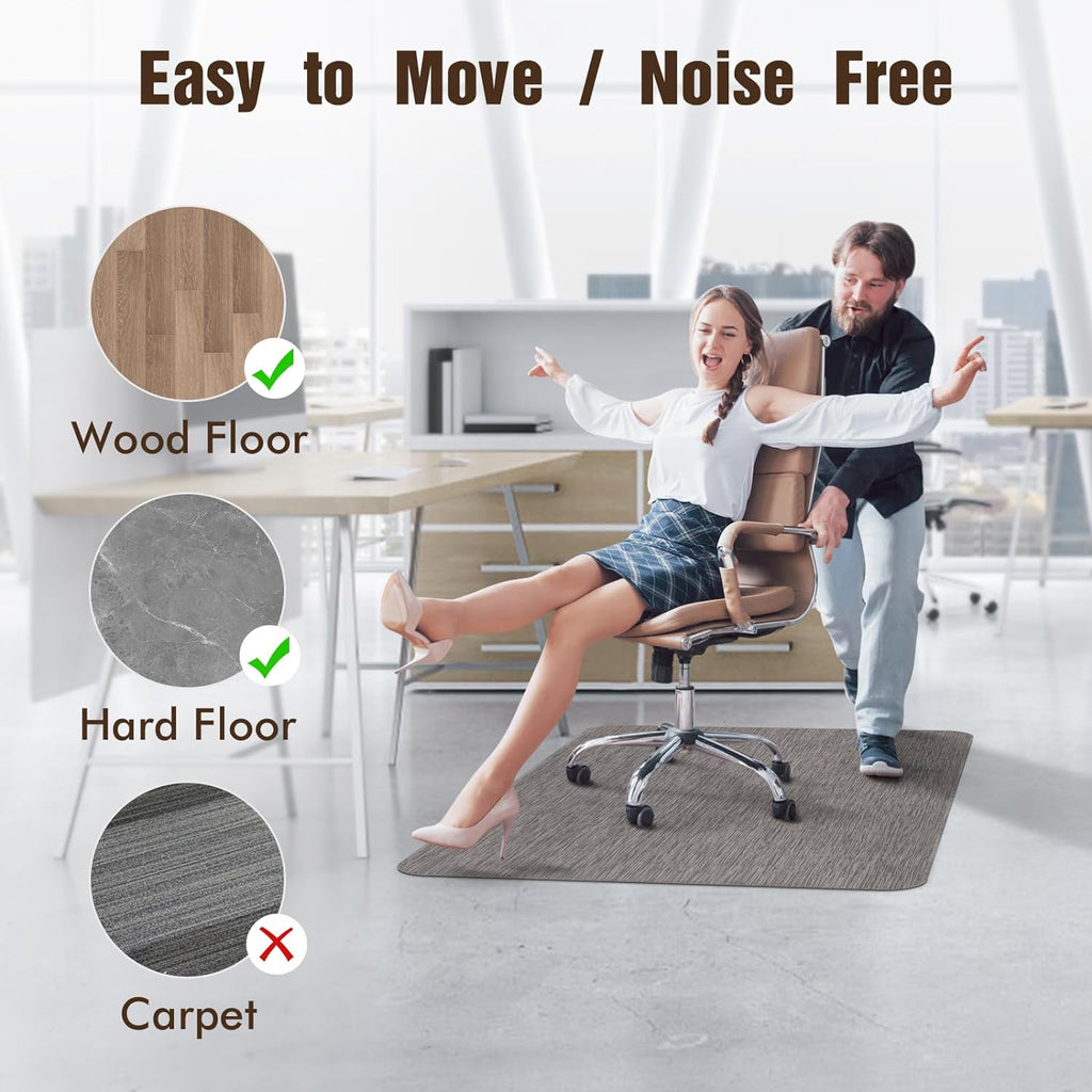 Lámpara Tapete para silla de oficina para suelos de madera, PVC