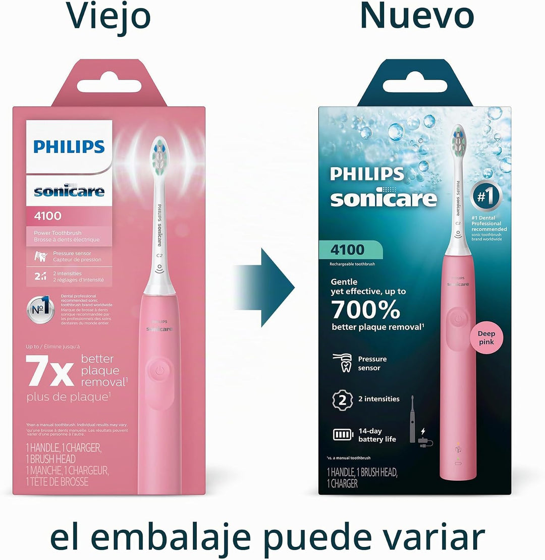 Philips Sonicare Cepillo de dientes eléctrico serie 4100, cepillo d...