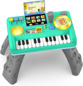 Mesa de DJ para bebés para niños pequeños, juguetes de piano