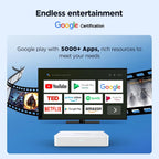 KP1 Android TV Box Google Certified 4K Streaming Device 2GB RAM 16GB ROM con búsqueda por voz, Chromecast integrado Dolby Audio WiFi5 Bluetooth 5.0, entretenimiento en el hogar inteligente
