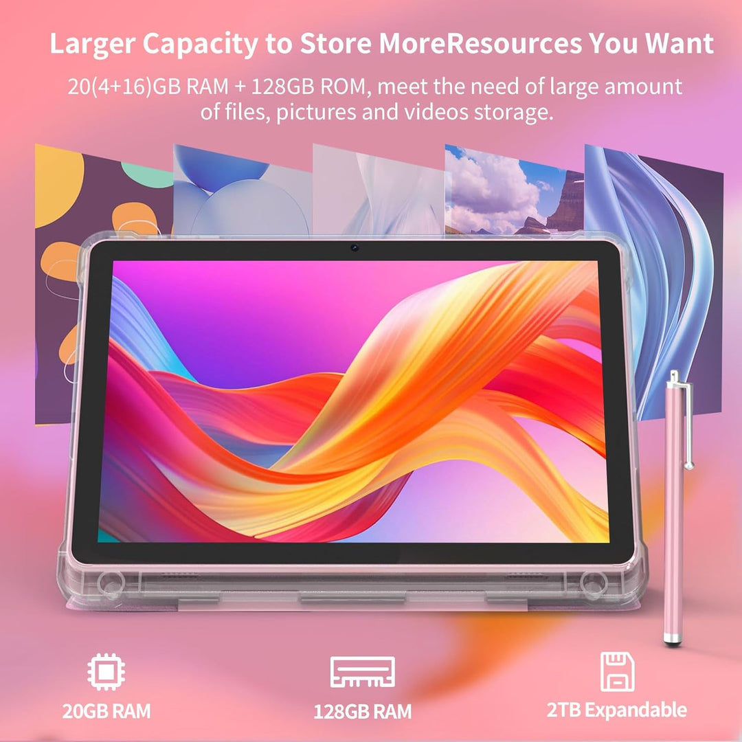 Tableta Android 15 de 10 pulgadas, 20GB RAM 128GB ROM 2TB Expandibl...